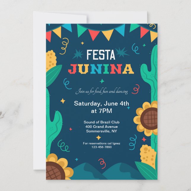 Festa Junina  Einladung (Vorderseite)