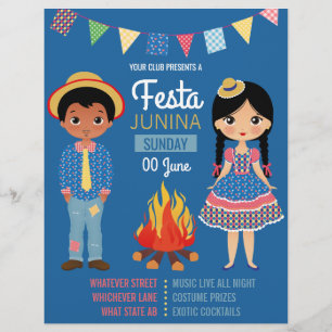 Festa Junina Firmen-/Club-Party-Einladung Flyer