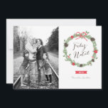 Festão do Natal Foto Cartão de Natal Feiertagskarte<br><div class="desc">Cartões de Natal que podem ser personalizados com a sua foto e texto. Desenhado por Shelby Allison. Visite a loja Prints Origami para mais projetos cartão de Natal!</div>