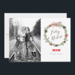 Festão do Natal Foto Cartão de Natal Feiertagskarte<br><div class="desc">Cartões de Natal que podem ser personalizados com a sua foto e texto. Desenhado por Shelby Allison. Visite a loja Prints Origami para mais projetos cartão de Natal!</div>