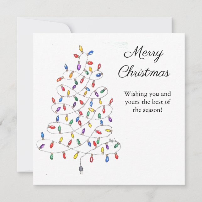 Festbeleuchtung Karte (Vorderseite)