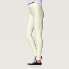 Feste Creme Leggings