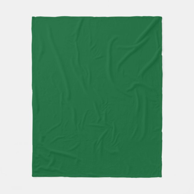 Feste Farbe: grün Fleecedecke (Vorderseite)