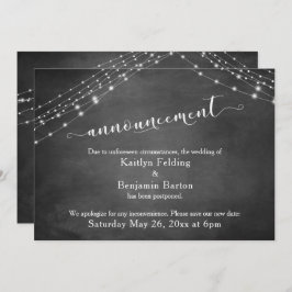 Feste Hochzeitsankündigung verschoben Einladung