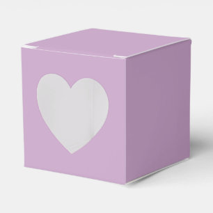 Feste lilafarbene Herzfarbe Geschenkschachtel