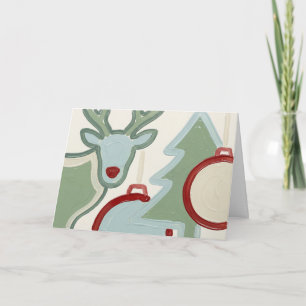 Feste minimalistische Weihnachtskarte Karte