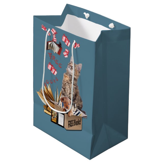 Feste Mittlere Geschenktüte (Vorderseite Schrägansicht)