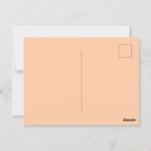 Feste Pfirsich-glänzende Postkarte für besondere N