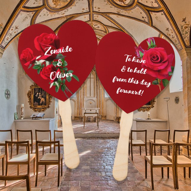 Feste Rote Rosen Hochzeit haben Fächer (Von Creator hochgeladen)