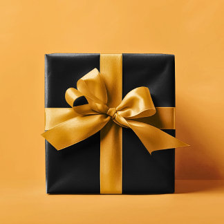 Feste schwarze Farbe Brautparty-Geschenk Geschenkpapier