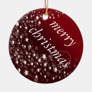 Feste Sterne Keramikornament