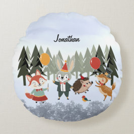 Feste Tiere Rundes Kissen