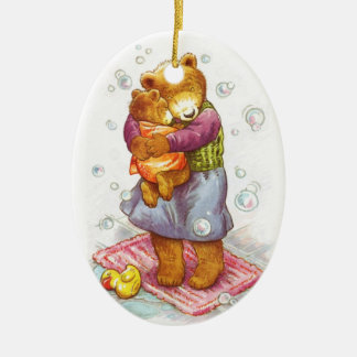 Feste Umarmung Mutter- Keramik Ornament