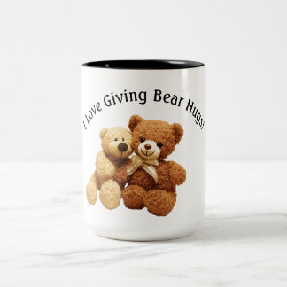 Feste Umarmungen 15 Unze Zwei-Ton Tasse