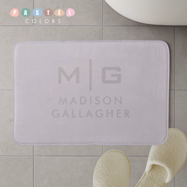 Feste weiche Licht-Pastell-Lavendel-Purpurfarbe Badematte (Solid Soft Light Pastel Lavender Purple Color Bath Mat
)
