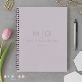 Feste weiche Licht-Pastell-Lavendel-Violett-Farbe Notizbuch