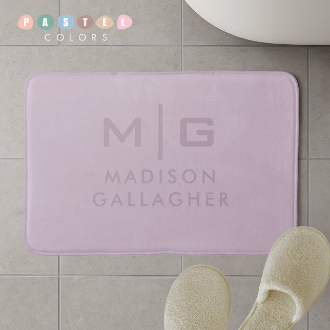 Feste weiche Lichtpastell-Lavendel-Purpurfarbe Badematte (Solid Soft Light Pastel Lavender Purple Color Bath Mat
)