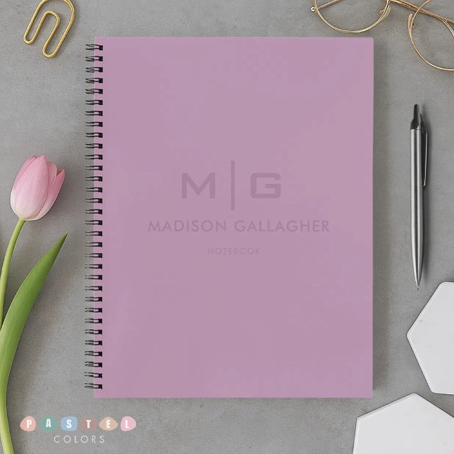 Feste weiche Lichtpastell-Lavendel-Purpurfarbe Notizbuch (Solid Soft Light Pastel Lavender Purple Color Notebook
)