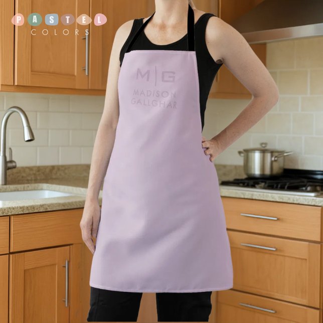 Feste weiche Lichtpastell-Lavendel-Purpurfarbe Schürze (Solid Soft Light Pastel Lavender Purple Color Apron
)