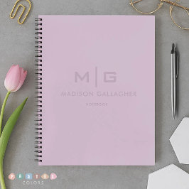 Feste weiche Lichtpastell-Lavendel-Violett-Farbe Notizbuch