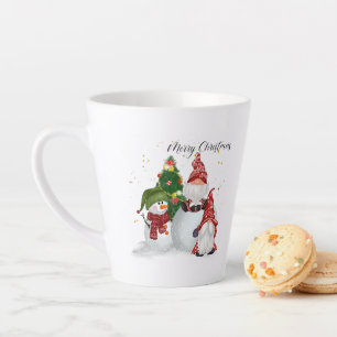 Feste Weihnachtsgnome Feiertage Latte Tasse
