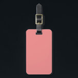 Fester korallenroter rosa Pop der Farbe Gepäckanhänger<br><div class="desc">Fester korallenroter rosa Pop der Farbe.  Der reizende Wassermeloneschatten ist ein hübscher Hintergrund zu Ihrem eigenen Text oder zu Monogramm.  Kommt in eine Vielzahl der Wohngestaltung und der Elektronik. Koordinierenmuster auch verfügbar.</div>