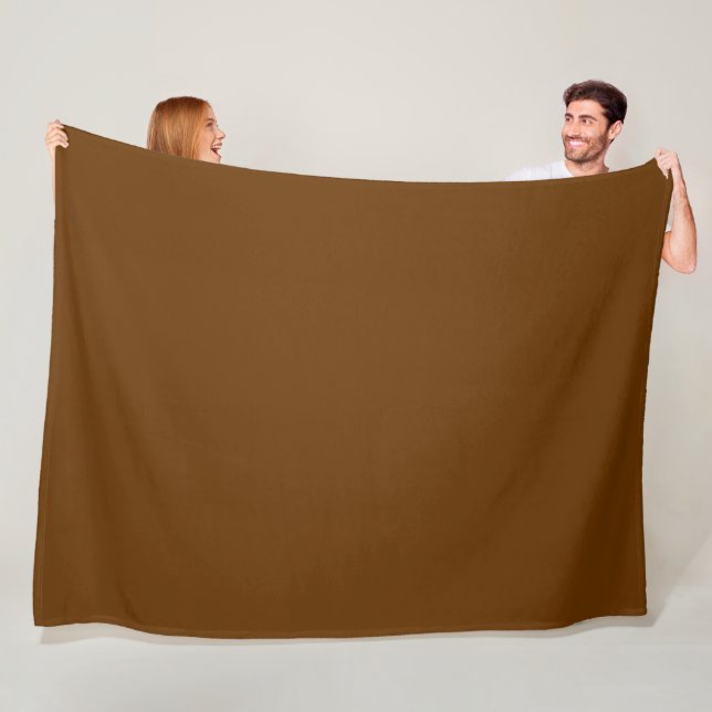 Fester Muskatbraun Fleecedecke (Beispiel)