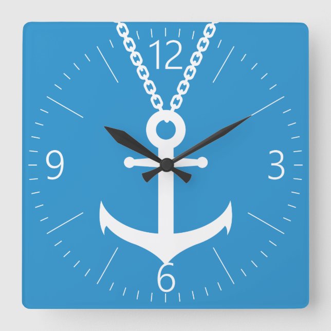 Fester Quadratische Wanduhr (Vorderseite)