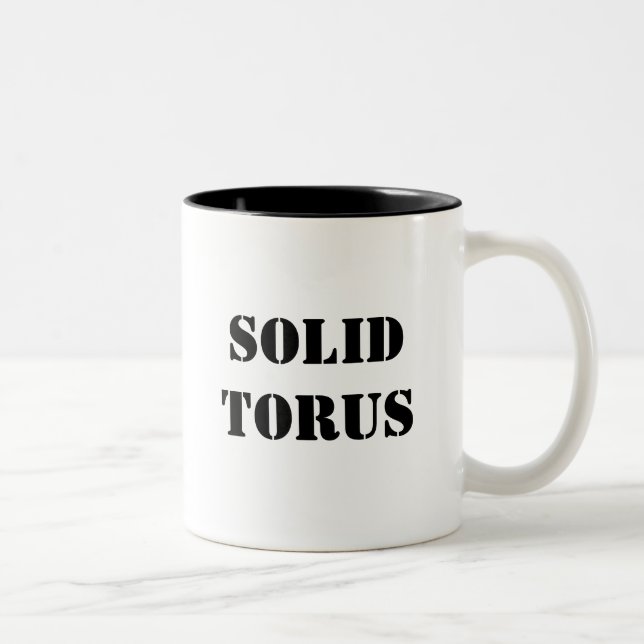 Fester Torus Zweifarbige Tasse (Rechts)