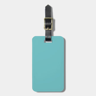 Festes Aqua-blauer Pop der Farbe Gepäckanhänger