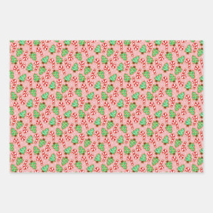 Festes Cookie Wrapping Paper Geschenkpapier Set