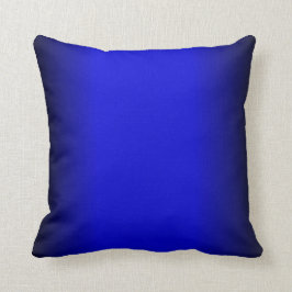 Festes elektrisches Blau Kissen