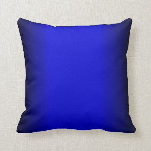 Festes elektrisches Blau Kissen