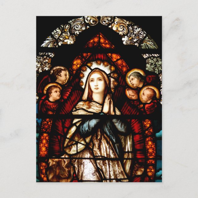 Festes Glas in der Vorgeschichte von St. Mary's, G Postkarte (Vorderseite)