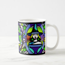 Festes GlasHalloween-Hexe-Tasse Kaffeetasse