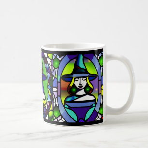 Festes GlasHalloween-Hexe-Tasse Kaffeetasse