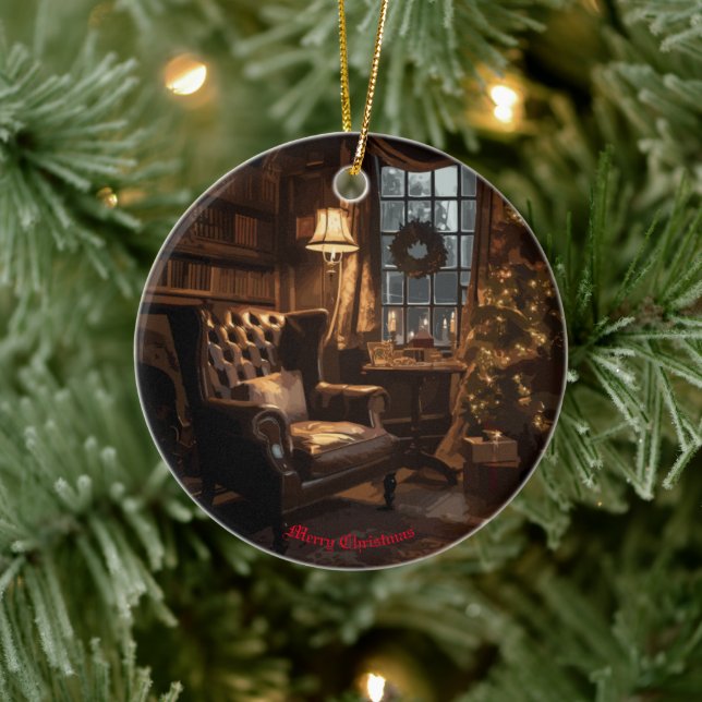 festes Glühen Keramik Ornament (Baum)