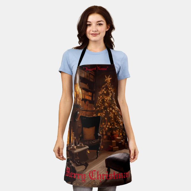 festes Glühen Schürze (Getragen)