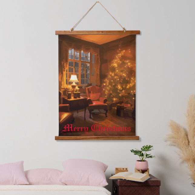 festes Glühen Wandteppich Mit Holzrahmen (Schlafzimmer)
