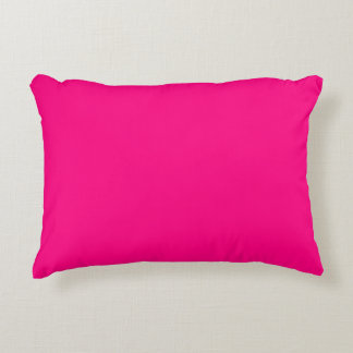 Festes Pink-Akzent-Kissen Zierkissen