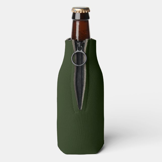 Festes Waldgrün Flaschenkühler (Flasche Rückseite)