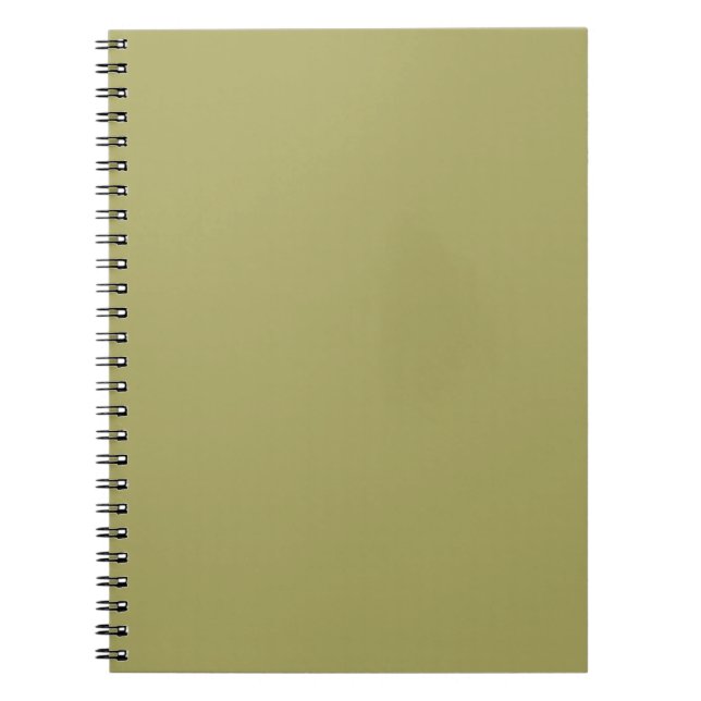 Festfarbe Khaki Notizblock (Vorderseite)