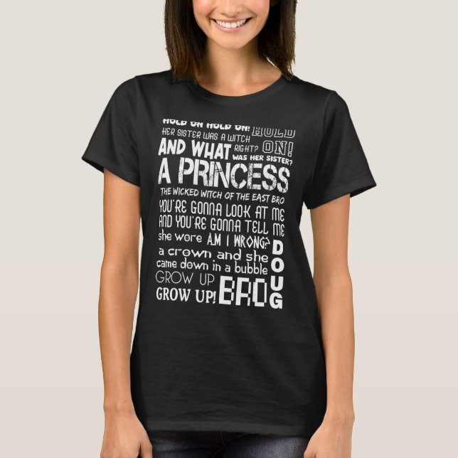 Festgehalten an ihrer Schwester war eine Hexe T-Shirt (Vorderseite)