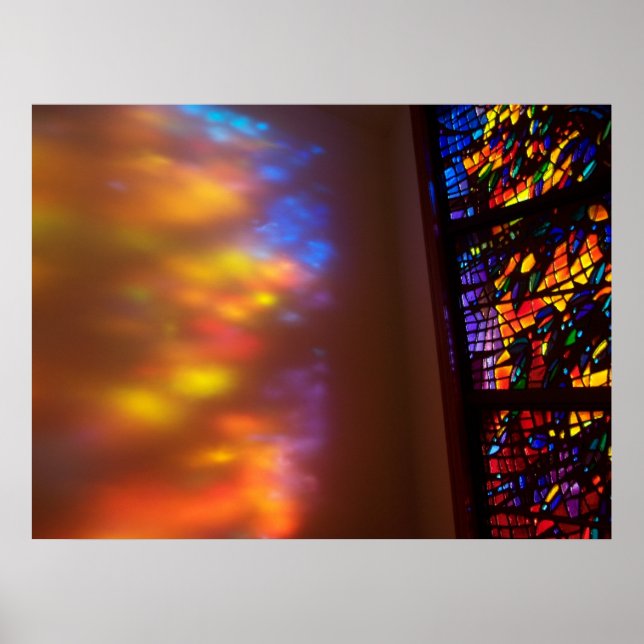 Festgehaltenes Glasfoto The Healing Window Art Poster (Vorne)