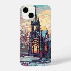 Festgelegte Glaskirche iPhone 14 Slim Fit Case Hülle