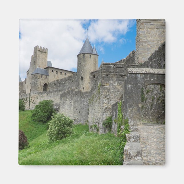 Festgelegte Mauer von Carcassonne Magnet (Vorne)