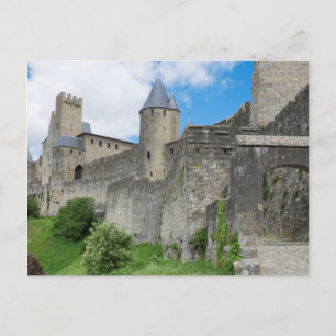 Festgelegte Mauer von Carcassonne Postkarte