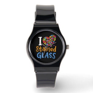 Festgelegter Glaskünstler Armbanduhr
