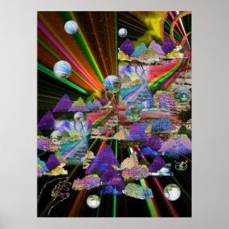 Festgelegtes Glas Windows 3-D Poster