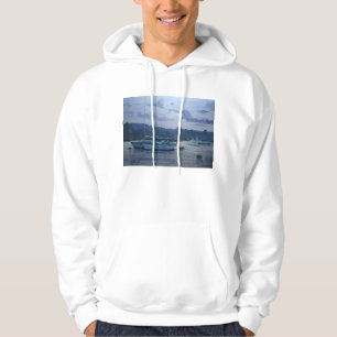 Festgemachter später Nachmittag der Yachten Hoodie